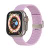 Luxury Loop Wave Buckle Bamboo Joint Silicone for Samsung Watch Strap 22mm Push Button Watch Band for Apple Watch