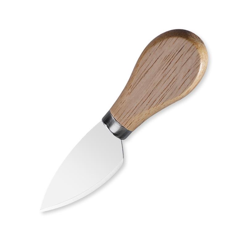 Rubber Wood Handle Stainless Steel Cheese and Butter Knife