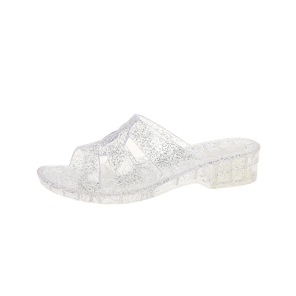 

Мода 2025 Лето Новые Женские Кристальные Уличные Сандалии Средний Каблук Повседневные Круглый Носок Плетеные Шлепанцы для Ежедневной Носки Пляжа и Путешествий 37 белый