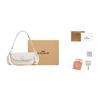 COACH EMMY Cow Leather Saddle Bag, Handbag, Shoulder Bag, Crossbody Bag Medium Women's White CR666-LHCHK
