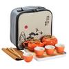 Persimmon Ruyi Kung Fu Tea Set Gift Box Set Persimmon Teapot Teacup Company Annual Meeting Business Gifts