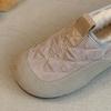 New Womens Shoes Fashion Winter Cotton Shoes Warm Plush Lining Slip Ons Loafers Women Casual Patchwork Suede Flat Walking Shoes