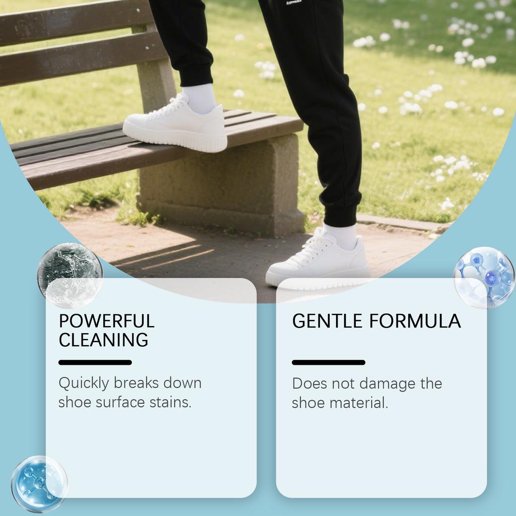 Schuhreinigungsschaum kann Schmutz entfernen, ohne die Schuhe zu beschädigen, und die Schaumtextur hält das Schuhobermaterial sauber, 100 ml