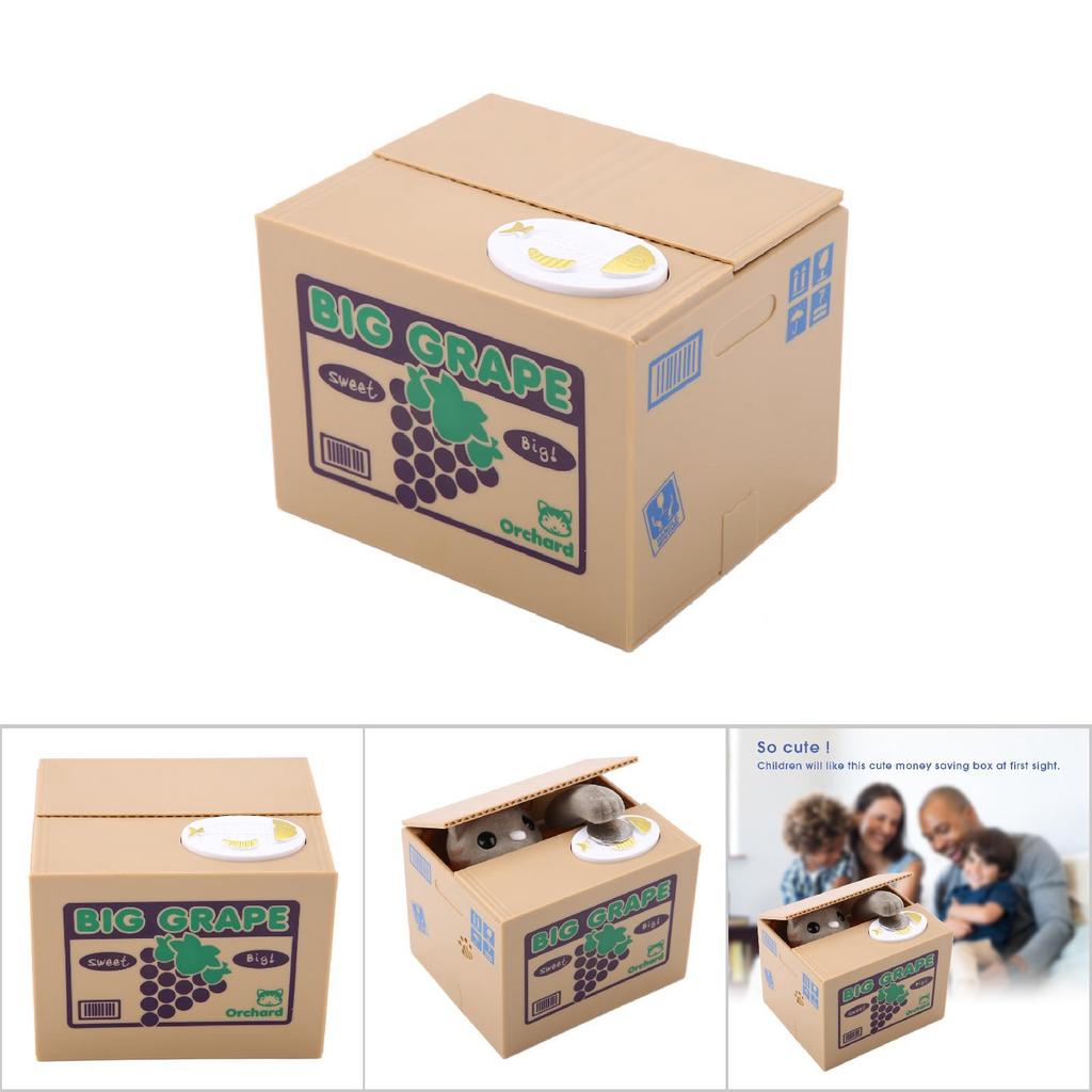 Lovely Cat Automatic Stealing Coin Cat Cents Money Saving Box for Children (#3)
