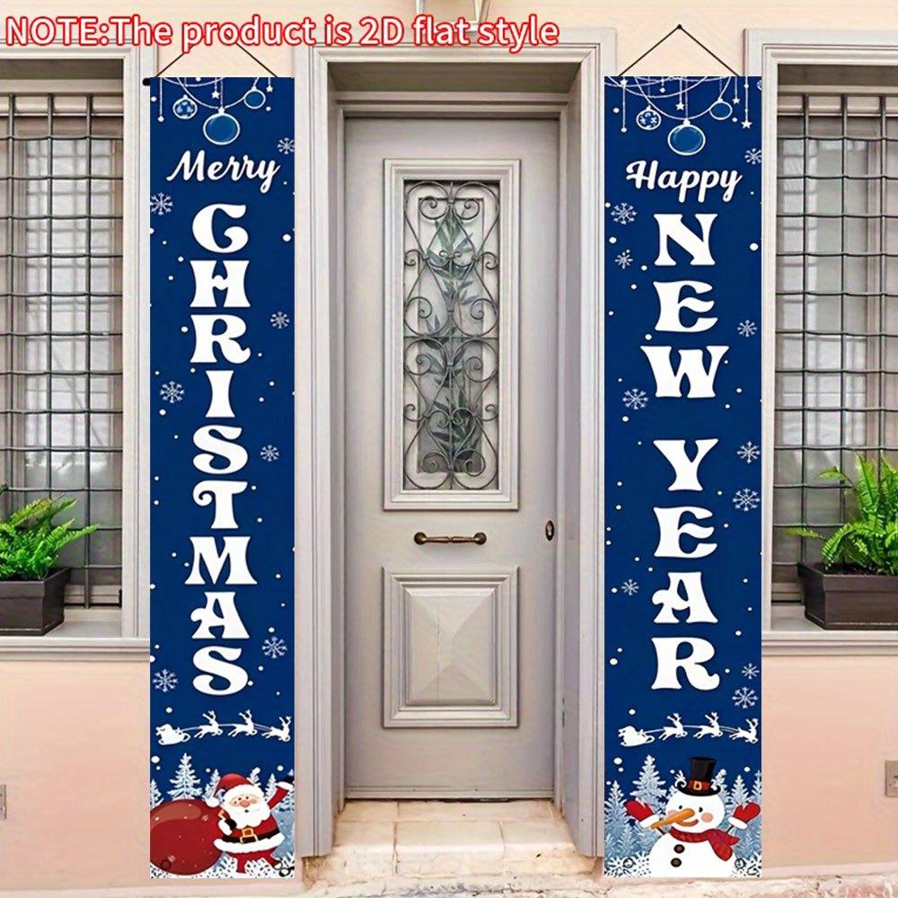 2pcs Christmas & Chinese New Year Calligraphy Photo Booth Traditional Door Coupl #8629