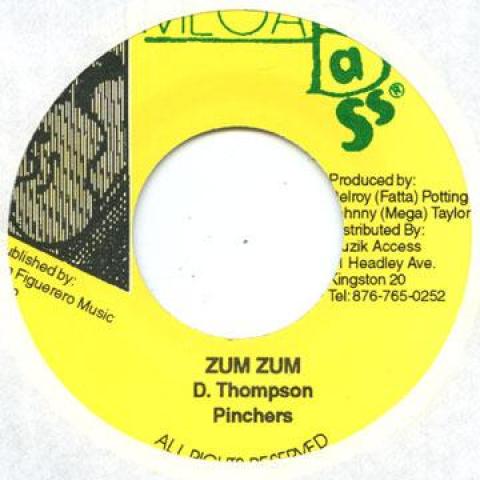 

7inch Record PINCHERS - Zum Zum none Mega Bass 2000 Canada Reggae, Ska & Dub