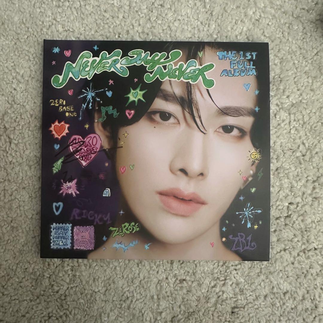 

[USED] ZEROBASEONE NEVER SAY NEVER Autographed by Ricky
