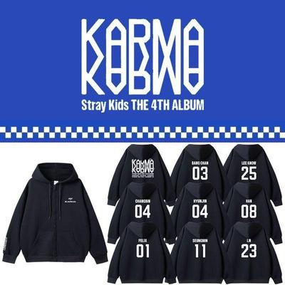 Straykids Hoodies Coat Kpop Star SKZ KARMA Clothings Stage Costume