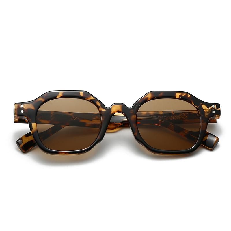 European And American  Trendy Street Style Retro Artistic Acrylic Insert Sunglasses Modern Charm Ins Sunglasses 28067