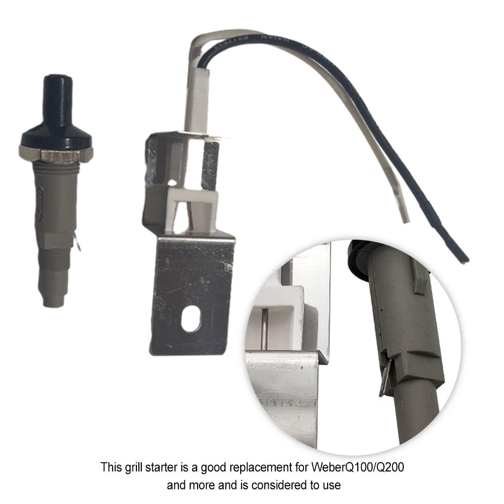 Home Barbeque Grill Ignitor Set Roasting Ignition Starter Kit Accessories Spare Parts Replacement for Weber Q100