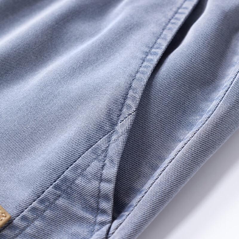 MaoRen Men's Summer Casual Straight-Leg Jeans