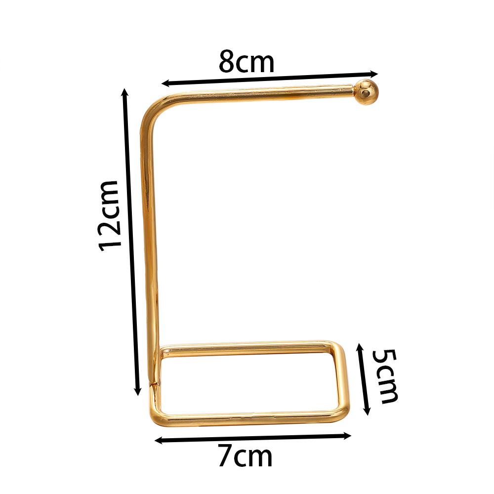 Metal Gold T-shaped Earrings Ring Necklace Watch Jewelry Shelf Jewelry Stand Counter Pendant Jewelry Organizer Display Stand