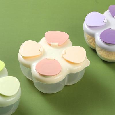 Compact Baby Formula Powder Rotating Lid Leak Proof Design For Travel Gym Office Use Includes Measuring Spoon
