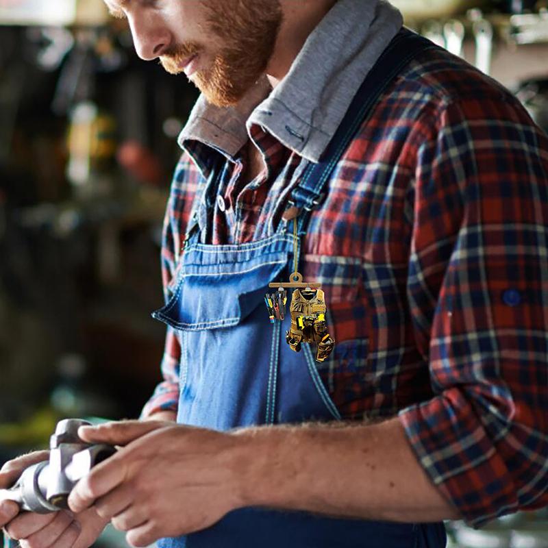 Unique Personalized Acrylic Electrician Tool Keyring Electrician Tool Bag Hanging Pendant Decoration Bag Accessories Gift