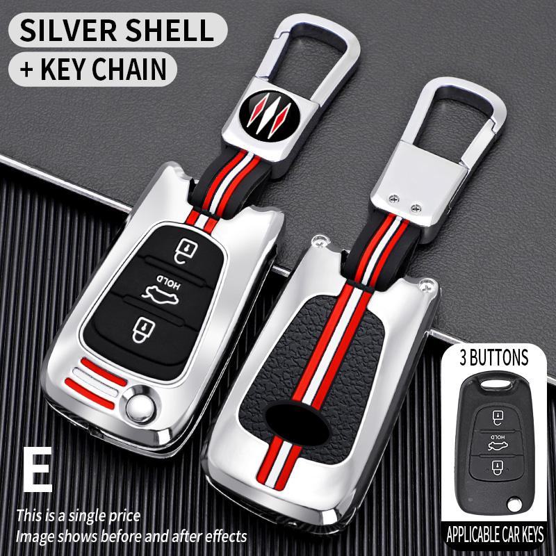 Car Key Case Cover Shell FobFor Kia Sportage Rio 3 Soul Optima Ceed Pro K5 K2 Pride For Hyundai Ix35 I20 I30 Ix20 Elantra Accent