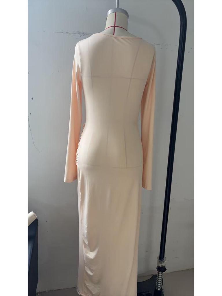European & American Spring Style Slim Fit Elegant Long Date Dress - Bestseller 2026