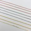 5pcs Adjustable Needle Clasp Beading Necklace Flat O Chain Fashionable Women's Jewelry Making Craft Accessory