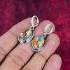 Orange Copper Turquoise 925 Solid Sterling Silver Earrings, Handmade Gemstone Earrings Jewelry, Gifts For Wife Brand New Earrings