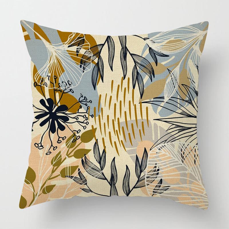 Home Decor Colorful Abstract Patterns Pillow Covers Pattern Cushion Cover Suitable for Sofa Bedroom Car Pillow Cover