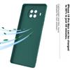 Phone Case for Xiaomi Redmi Note 9 Pro, Xiaomi Redmi Note 9 Pro Upgraded Lens Frosted Anti-Drop Silicone Soft Case - Dark Night Green