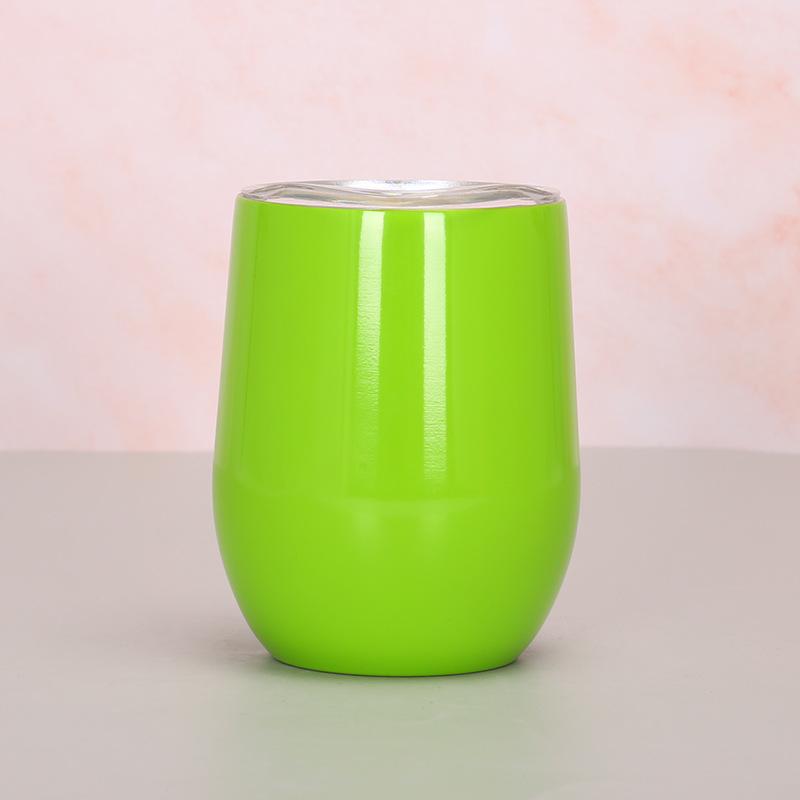 12oz Eggeskallkopp 304 Rustfritt Stål Dobbeltlags Vakuum Fargespray Maling Eggekopp Swig Stor Magekopp