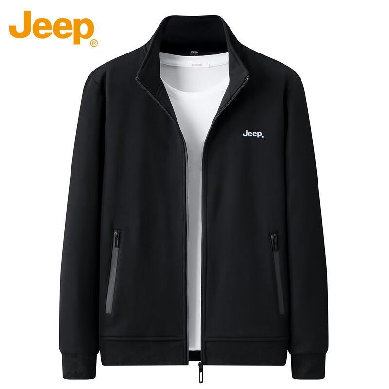 

JEEP Men s Stand Collar Zip-Up Sweatshirt XL