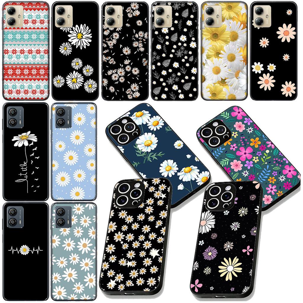 Fashion Fresh Little Daisy Flower for Motorola Moto Edge 50 30 Fusion 40 NEO Ultra Pro G22 G23 G20 G35 G84 G13 G53 Phone Case