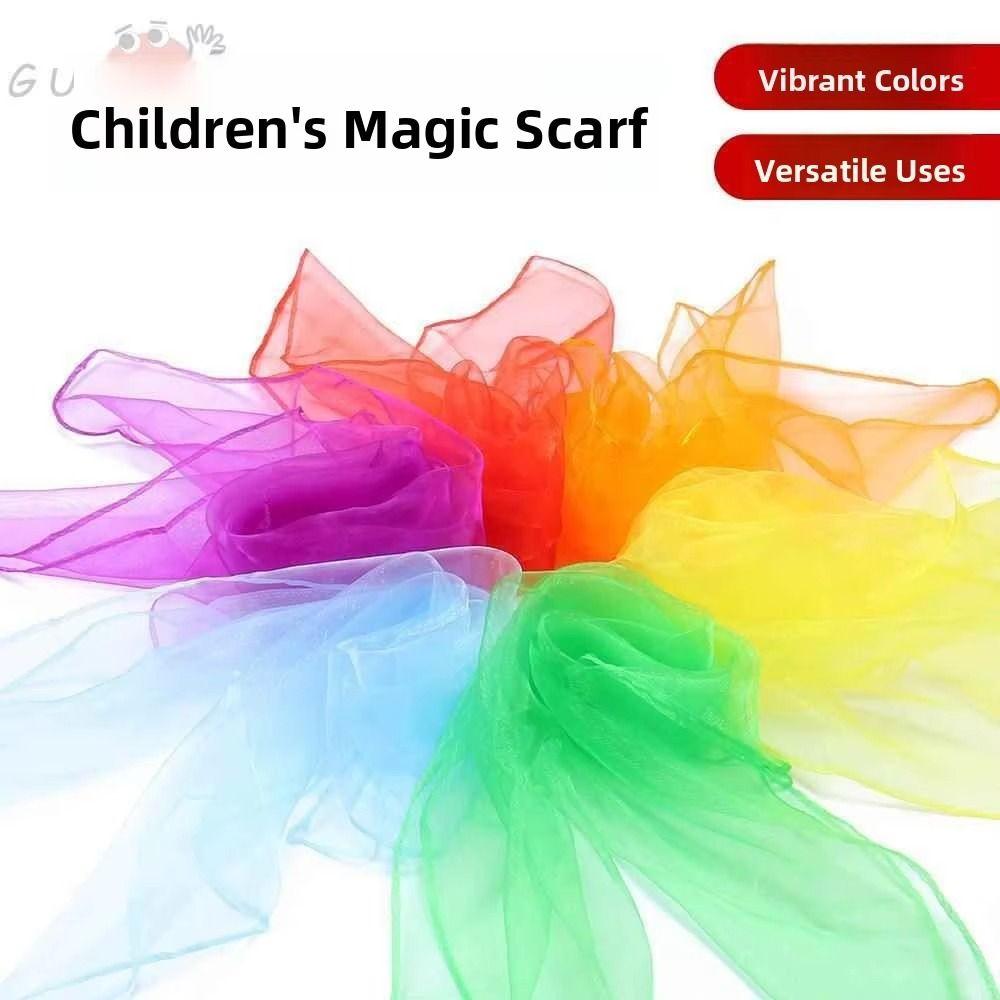 6 Peças /conjunto Cores Doces Toalhas de Malabarismo Gaze Leve para Dança Performance Infantil