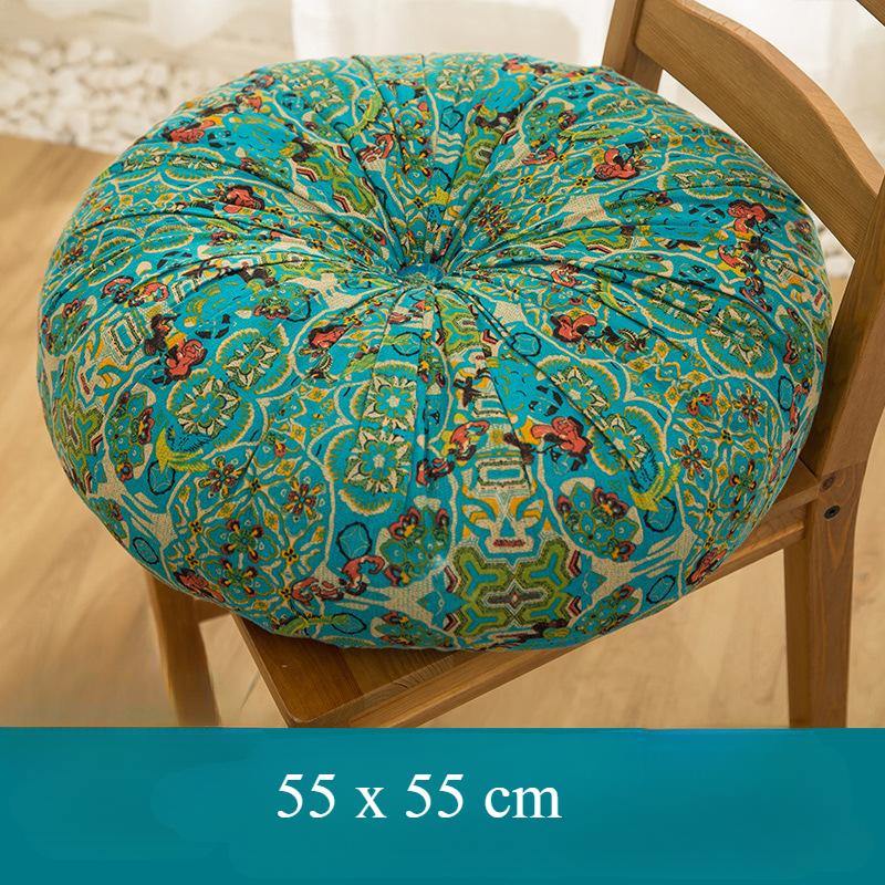 Boho Cushions Thicken Morocco Seat Cushion Cotton Linen Bay Window Tatami Mat Futon Home Decor Floor Cushion