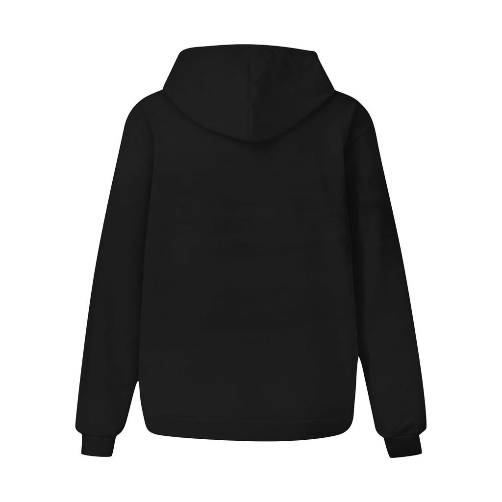 Dames Høst/vinter Lammeull Cardigan Hette Glidelås Fleece Fritidskåpe