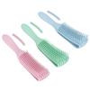 3pcs Portable Detangling Brush Hairdressing Tool with Skid Resistance Rubber Handle for Long Thick Wet Dry Hair