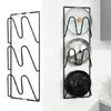 2 Pack Kitchen Lid Holder Set Wall Mounted Carbon Steel Rack Vertical Space Saving Cutting Board Holder