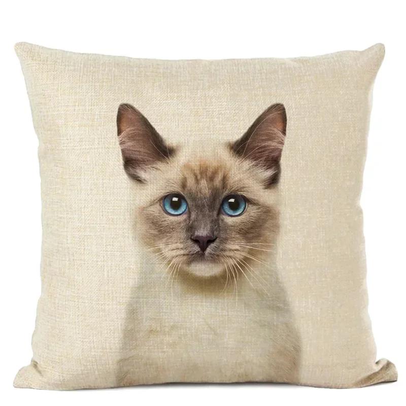 Cute Animal Parrot Linen Pillowcase Deer Wolf Pillows Case For Bedroom Pillow Cover Living Room Decoration Boy Girl Room 45X45Cm