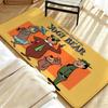 Cartoon Y-Yogi B-Bear Floor Mat Soft Flannel Floor Mat  Suitable for Entryways, Living Rooms, Bedrooms, and Bathrooms