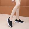 Women Slip On Casual Shoes Lightweight Breathable Flyknit Sneakers Flexible Sole Comfortable Walking Footwear