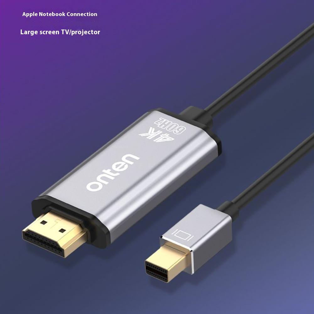 ONTEN 5130B 1.8m Plug and Play 4K 60Hz Mini DP To HDMI Adapter Cable for Monitor Projector