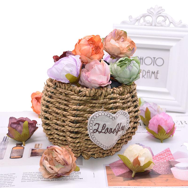 Buy 5pcs 5cm Artificial Flower Silk Rose Flower Head Wedding Party Home ...