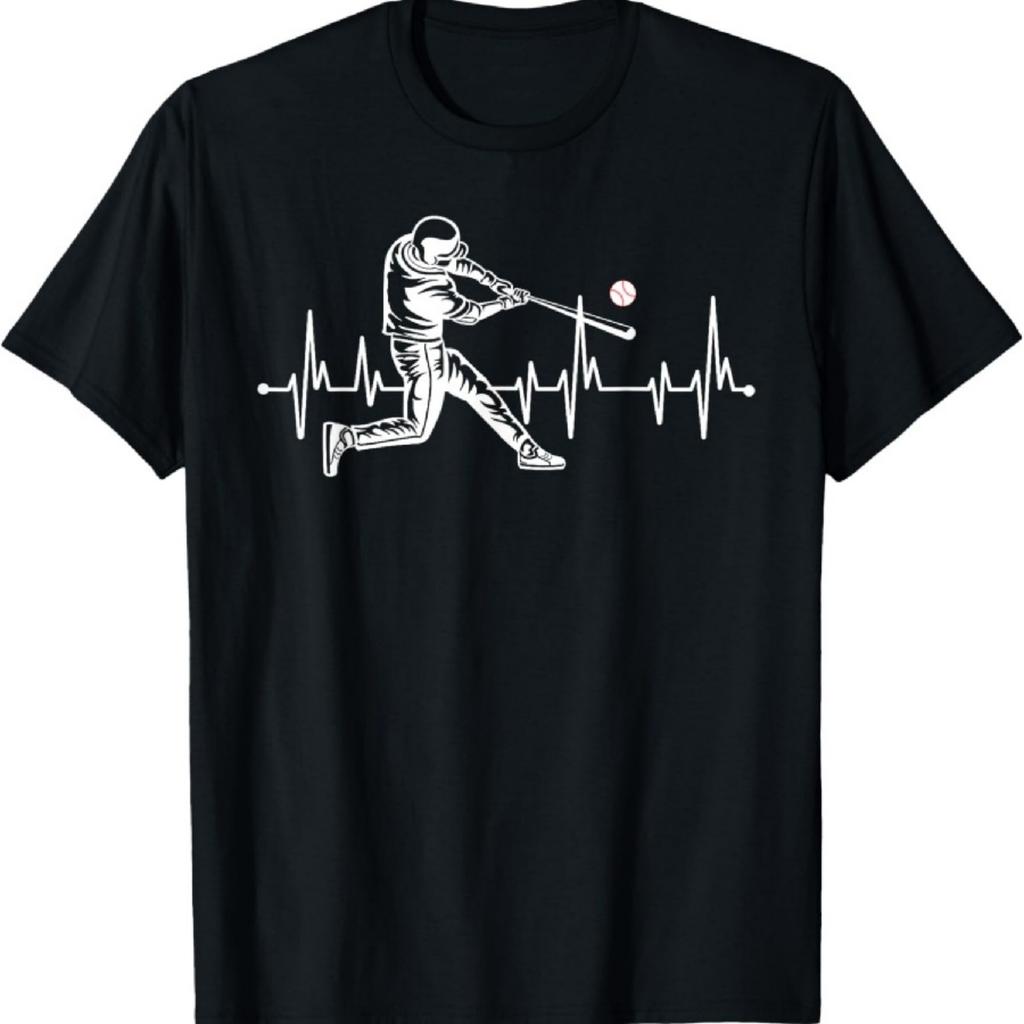 Baseball Heartbeat - Funny Baseball T-Shirt