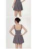 Women's Quick-Dry Backless Sports Dress: Dance, Running, Fitness, Anti-Exposure Tennis Skirt