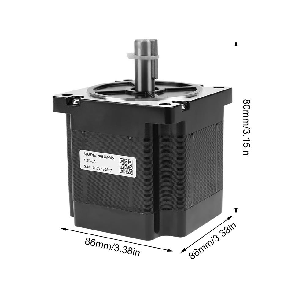 86CM45 2 Phase Stepper Motor 4.5N.m 6A Shaft Diameter 12.7mm