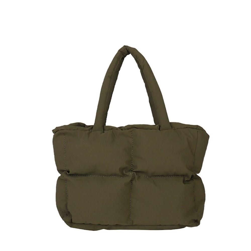 

Durable Large Capacity Top Handle Bag Solid Color Down Commuting Bag Travel