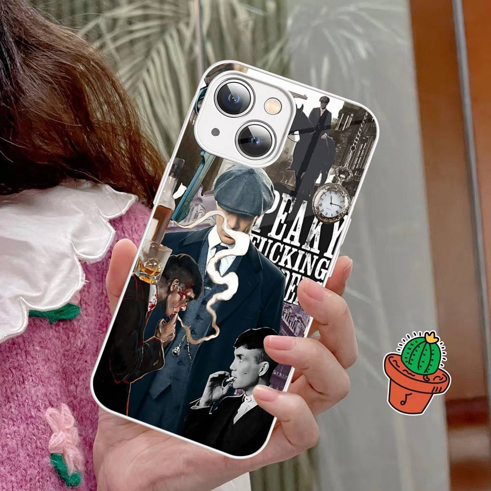 Movie P-Peaky B-Blinders TV For IPhone 14 13 12 Mini 11 Pro XS Max X XR 14 Plus Tempered Glass Cover