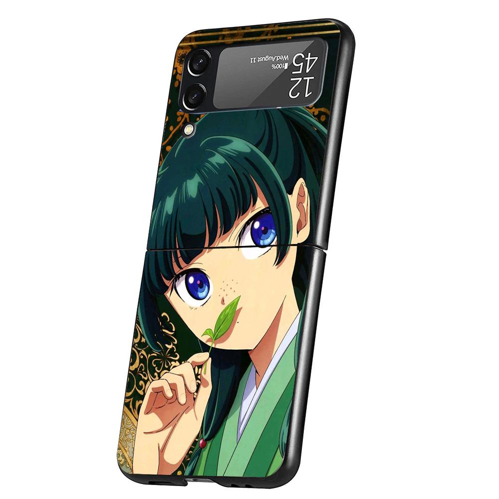 A-Apothecary D-Diaries Anime Cover Phone Case For Samsung Galaxy Z Flip 7 6 5 4 3 5G Flip7 Flip6 Flip5 Flip4 Flip3 Black Fundas