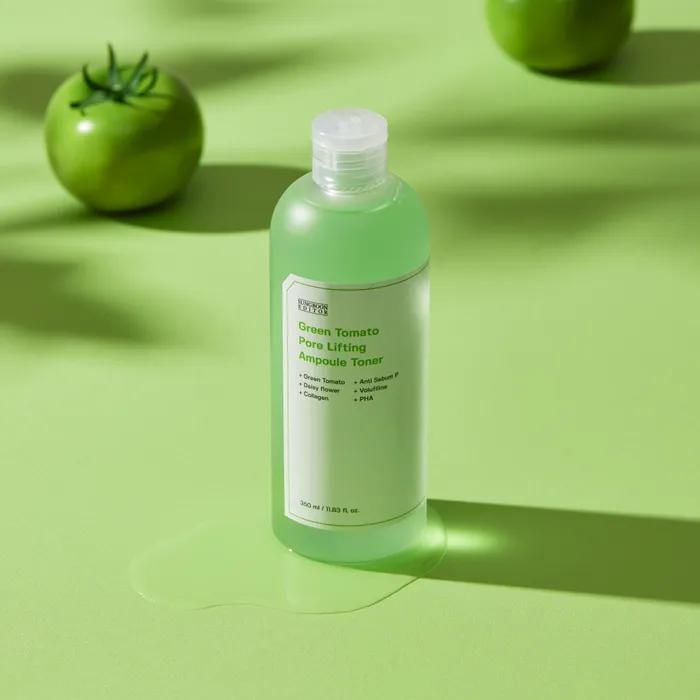 Ampoule de toner liftant les pores de tomate verte 350 ml