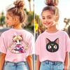 Sailor Moon Tshirt Printed Kids TShirt Boy Girl Unisex Summer Y2K Harajuku Loose Casual Short Sleeve Top for Chirldren Tees