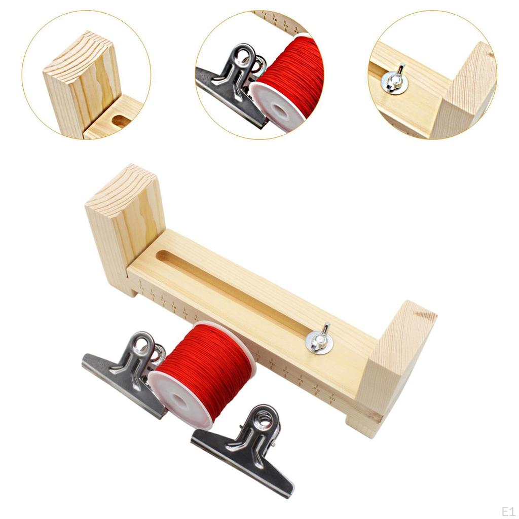 Wood Bracelet Jig DIY Arts and Crafts Parachute Cord Knitting Tool Bracelets String Maker Toys Set