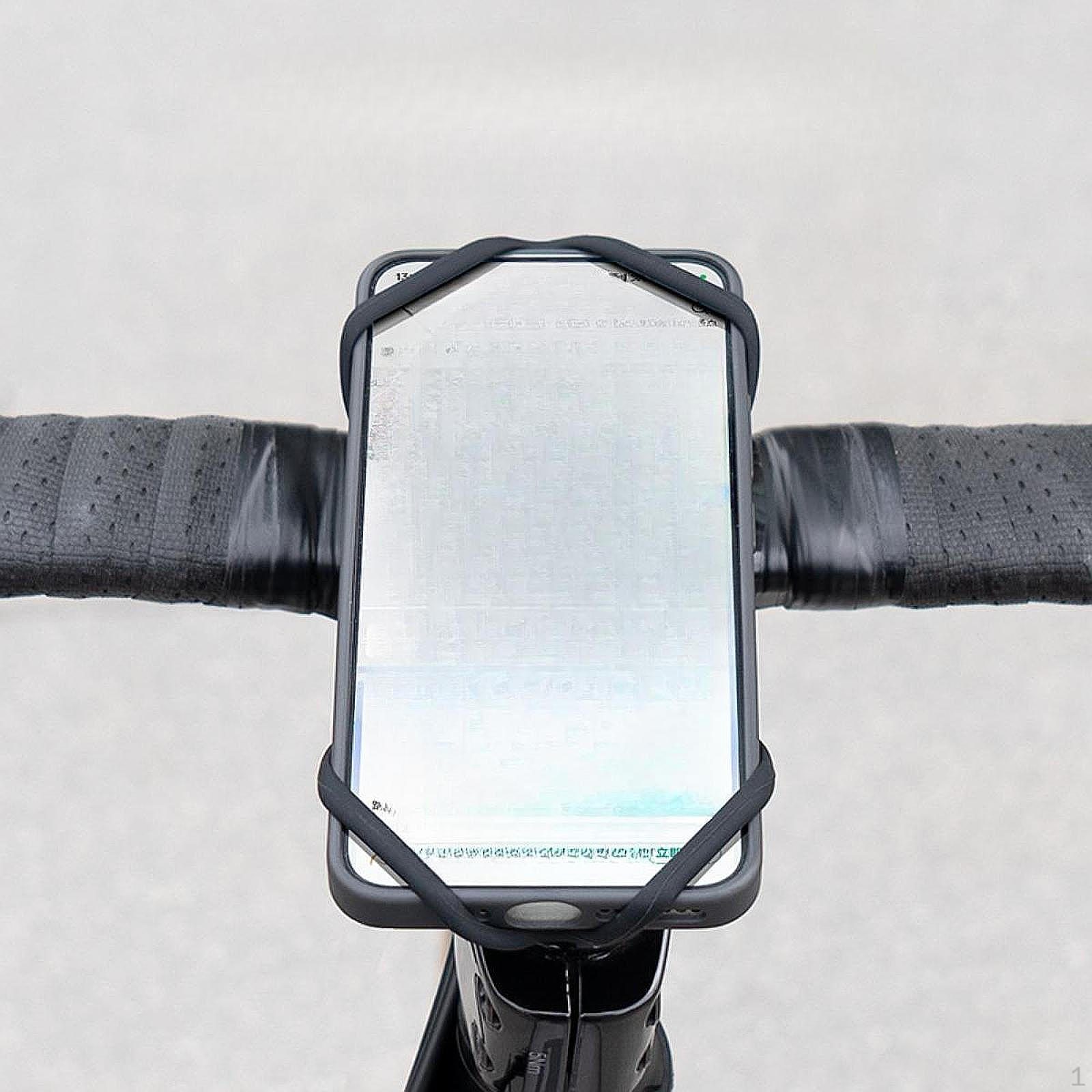 

Держатель для телефона на велосипеде, силиконовый, легкий, регулируемый, для сотового телефона Black