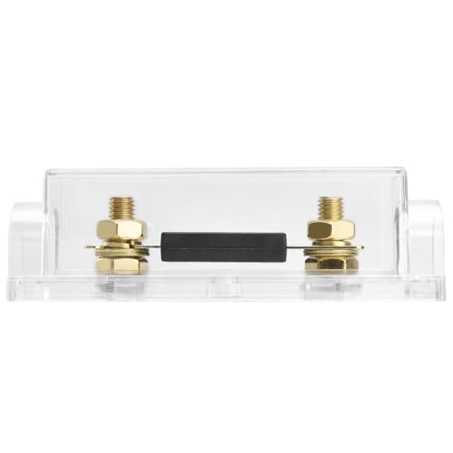 Heschen Car Fuse Wire ANL-50A, Gold, 1pc, Fuse Holder with Re-Fuse, Car Motorcycle Audio Subwoofer Supplies