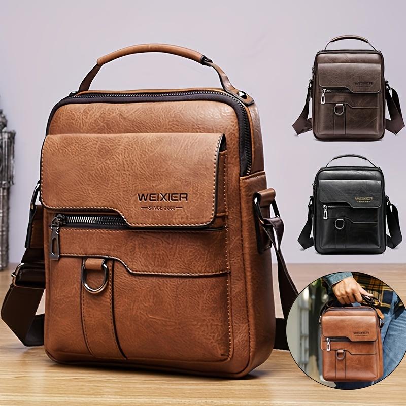 Crossbody Bag Women'S Shoulder Bag Vintage Leather Vertical Hand Business Women'S Casual Leather Bag Satchel Bag For Women