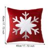 Festive Christmas Pillow Cover Unfilled Throw Pillow Cover Xmas Sofa Pillowcase  Holiday Decor